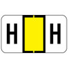 Jeter Alpha Labels 0200 Series Letter H Yellow JAAM-H