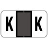 Jeter Alpha Labels 0200 Series Letter K Gray (JAAM-K)