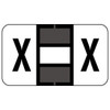 Jeter Alpha Labels 0200 Series Letter X Gray (JAAM-X)