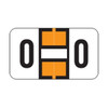 Jeter Alpha Labels, 2800-Series, 15/16 H x 1 5/8 W, Letter O, Orange, 500/Roll, JEAM-O