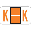 Jeter Alpha Labels Letter K Light Orange JRAM-K