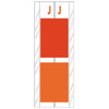Acme Visible Label Letter J 4 x 1-1/2 102/Pack