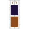 Acme Visible Label Letter V 4 x 1-1/2 102/Pack