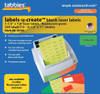 Tabbies Labels-U-Create Blank Labels, 7/8 H x 1 1/2 W, Fluorescent Green, 320/Pack