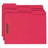 Smead 100% Recycled Fastener File Folder, 2 Fasteners, Red (12741)