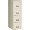 Phoenix File Cabinet, 4-Drawer, Letter Size, 25 Deep, Putty, Closed