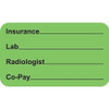 Insurance Labels, Insurance, 1-1/2 x 7/8, Fl. Green, 250/Roll (MAP1100)