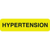 Medical Chart Labels, Hypertension, 1-1/4 x 5/16, Fl. Chartreuse/Black, 500/Roll (MAP347)