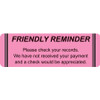 Medical Billing Labels, Friendly Reminder, 3 x 1, Fl. Pink, 250/Roll (MAP4440)