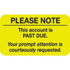 Billing/Collection Labels, Please Note, 250/Box (MAP4500)