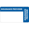 Insurance Labels, Insurance Provider, 3-1/4 x 1-3/4, Blue/White, 250/Roll (MAP5190)
