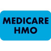 Insurance Labels, Medicare HMO, 1-1/2 x 7/8, Lt. Blue, 250/Roll (MAP5260)