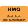 Insurance Labels, HMO, 1-1/2 x 7/8, Fl. Orange, 250/Roll (MAP5300)
