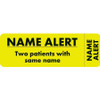 Chart Labels, Name Alert, 1 x 3, Chartreuse, 250/Roll (MAP6470)