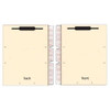 Folder Dividers, Self Adhesive, Letter Size, 2 Fasteners, 100/Box