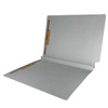 Colored End Tab Fastener Folders, 1-1/2 Expansion, Letter Size, Gray, 50/Bx