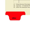 Chart Divider, Bottom Tab, Position 1, Red, HIPAA, Pack/100
