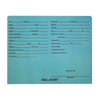 Turquoise Letter Size Auto Dealer Jacket with Front Printed, 11 pt Turquoise Stock, Packaged 100/box