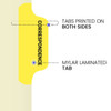 Chart Dividers, Side Tab, Position 2, Correspondence, Lt Yellow, 100/Box