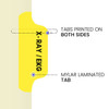 Chart Dividers, Side Tab, Position 4, X-Ray/EKG, Lt Yellow, 100/Box