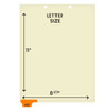 Chart Dividers, Bottom Tab, Position 1, History/Physical, Orange, 100/Box