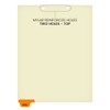 Chart Dividers, Bottom Tab, Position 1, History/Physical, Orange, 100/Box