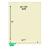 Chart Dividers, Bottom Tab, Position 1, Lab/Special Reports, Lt Green, 100/Box