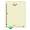 Chart Dividers, Bottom Tab, Position 2, Medication/Progress Notes, Lt Green, 100/Box