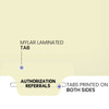 Chart Dividers, Bottom Tab, Position 5, Authorizations/Referrals, Manila, 100/Box