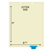 Chart Dividers, Bottom Tab, Position 5, Consultation/Hosp. Report, Blue Mylar, 100/Box