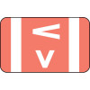 Smead Alpha-Z Compatible Alpha Roll Labels, Letter V, 250/RL