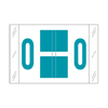 Tab Alpha Code Labels Letter O Blue 14115