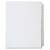 Numerical Index Dividers, Letter Size, Side Tab, 326-350 (Collated), 25/Pack