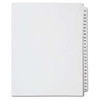 Numerical Index Dividers, Letter Size, Side Tab, 101-125 (Collated), 25/Pack