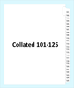 Collated Legal Index Tabs Numbers 101 to 125, Side Tab, Letter Size, 25-Set