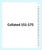 Collated Legal Index Tabs Numbers 151 to 175, Side Tab, Letter Size, 25-Set