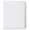 Numerical Index Dividers, Letter Size, Side Tab, 176-200 (Collated), 25/Pack