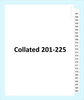 Collated Legal Index Tabs Numbers 201 to 225, Side Tab, Letter Size, 25-Set