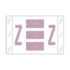 Tab Alpha Code Labels Letter Z Lilac 14126