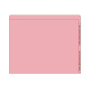 Kardex Folders, Numeric Right-Hand Scale, Letter Size, 1 Fastener, Pink, 50/BX