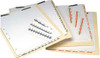 Tabbies Alphabetical Exhibit Index Tabs, U-Z, 1" Tabs, Red, 250 Tabs Per Box