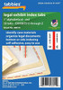 Tabbies Alphabetical Exhibit Index Tabs, U-Z, 1" Tabs, Red, 250 Tabs Per Box