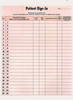 Patient Sign-in Label Forms, HIPAA Compliant, Pink, 125 per Pack (14530)