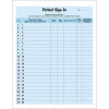 Patient Sign-in Label Forms, HIPAA Compliant, Blue, 125 per Pack (14531)