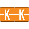 Tab Products Alphabetic Labels Letter K Red TBAV-K