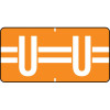 Tab Products Alphabetic Labels Letter U Light Orange TBAV-U