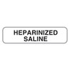 Heparinized Saline Label, 1-1/4 x 5/16, 760/Roll