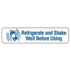 Refrigerate & Shake Well Before Using, 1-5/8 x 3/8, 500/RL (V-FP704)