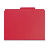 Smead Pressboard Fastener Folders, Letter Size, 1/3-Cut, 2 Fasteners, Bright Red, 25/Box