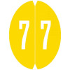 VRE GBS 8857 Label Number 7 (500/Roll)